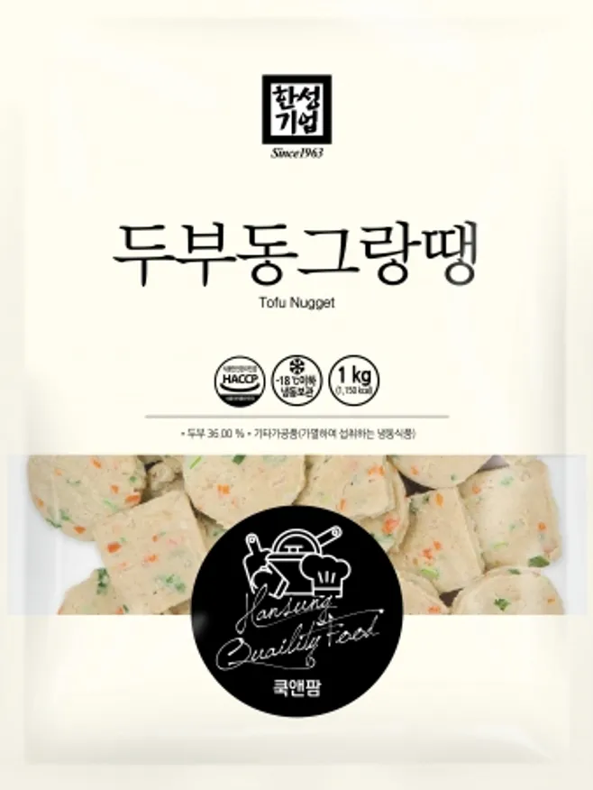 두부동그랑땡,1kg(28g*32~35EA),한성기업,냉동 이미지