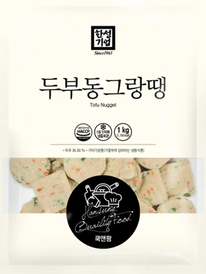 두부동그랑땡,1kg(28g*32~35EA),한성기업,냉동 이미지