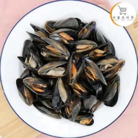 냉동 자숙홍합 1kg 10팩 소포장 세척 자숙 피홍합