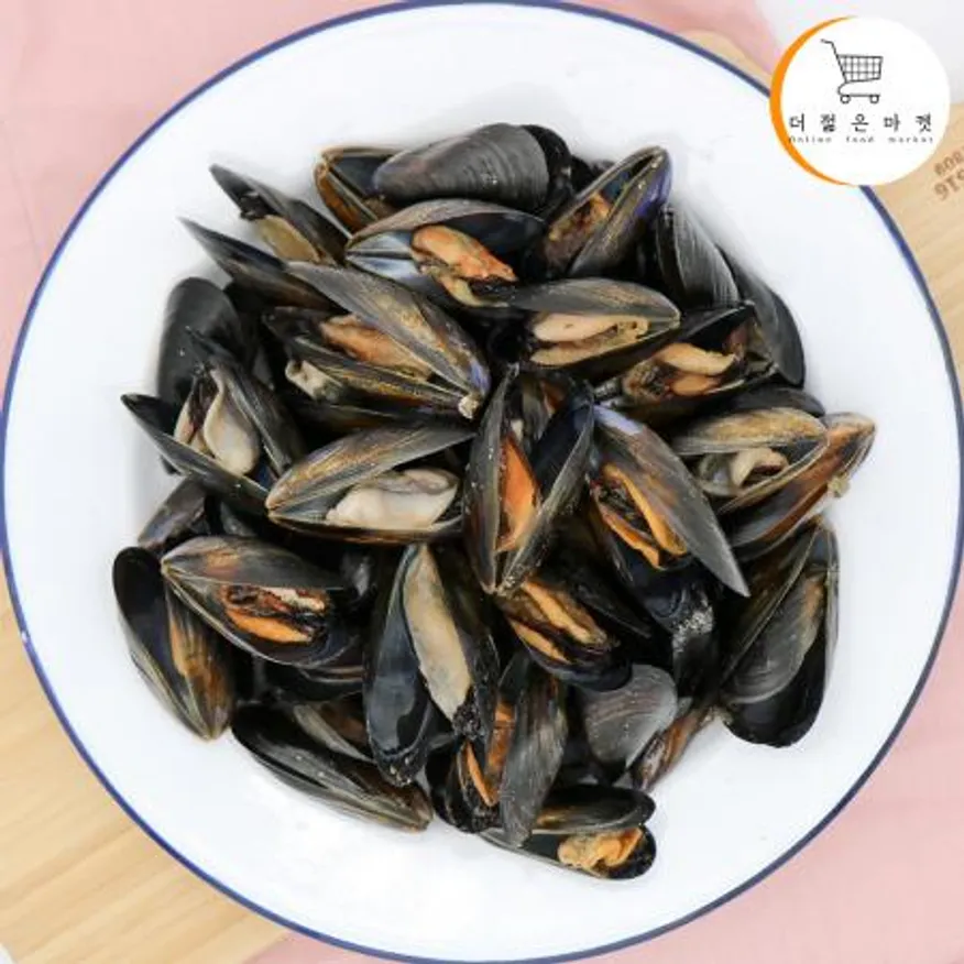 냉동 자숙홍합 1kg 10팩 소포장 세척 자숙 피홍합 이미지