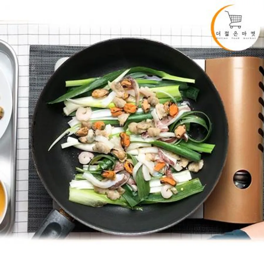 해물모둠 1kg(실중량900g) 10팩 믹스 조개살 새우살 홍합살 오징어 이미지