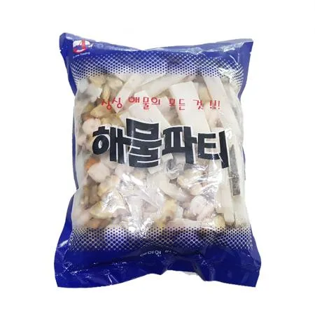 해물모둠 1kg(실중량900g) 10팩 믹스 조개살 새우살 홍합살 오징어