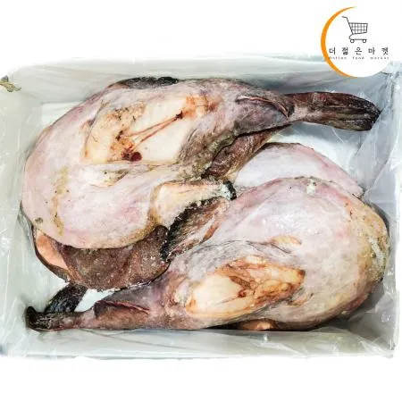 [주산] 냉동 아귀 4미 10kg (라운드) 손질 최상급 절단 업소용 아구 이미지