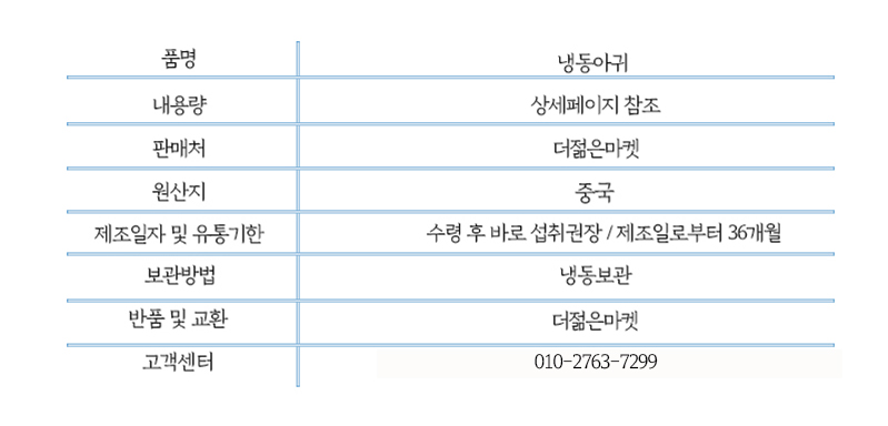 상품정보제공고시