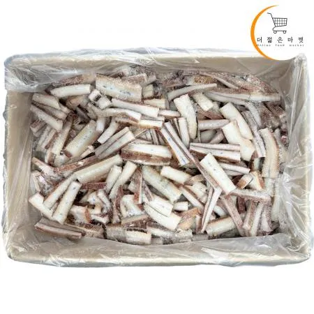 대왕오징어채 귀채 벌크 무라사키 4kg 손질 절단 국내가공