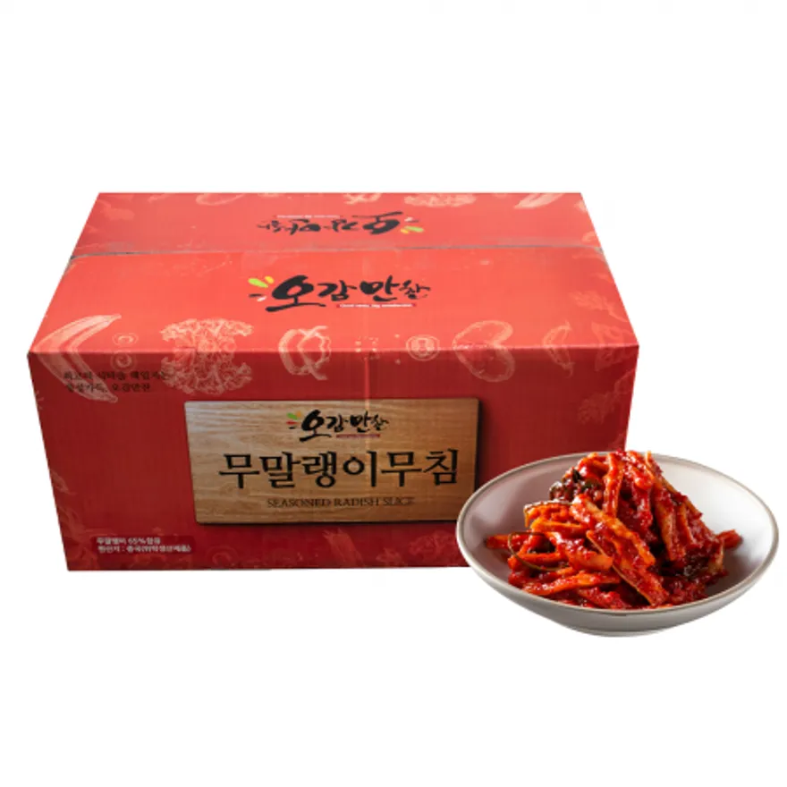 오감만찬 1kg 무말랭이 무침 진공포장 이미지