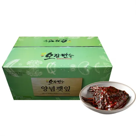 오감만찬 20kg 양념깻잎 박스포장