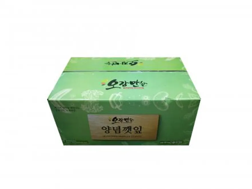 오감만찬 10kg 양념깻잎 묶음포장 이미지