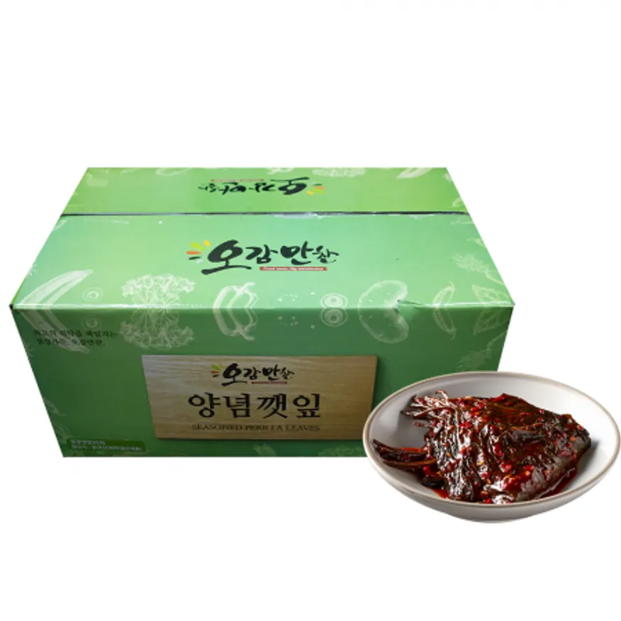 오감만찬 10kg 양념깻잎 묶음포장 이미지