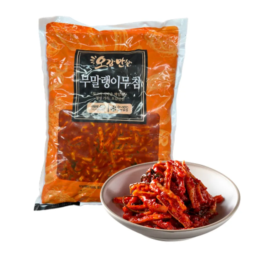오감만찬 4kg 무말랭이 무침 진공포장 이미지