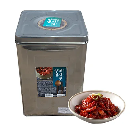 오감만찬 낙지젓 20kg 캔포장 