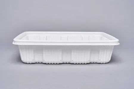 사각 찜용기 소형 2000ml 100개(몸통+뚜껑)