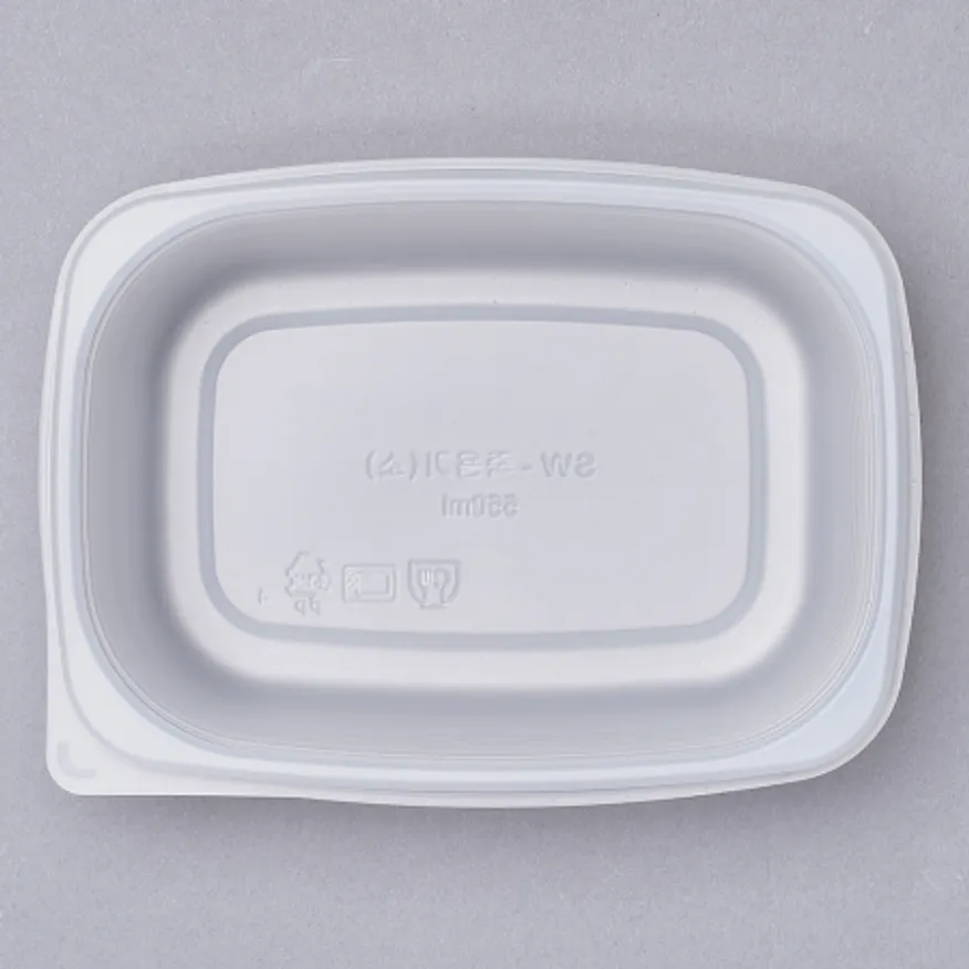 사각 밀폐 죽용기 소형 650ML 500개 세트(몸통+뚜껑) 이미지