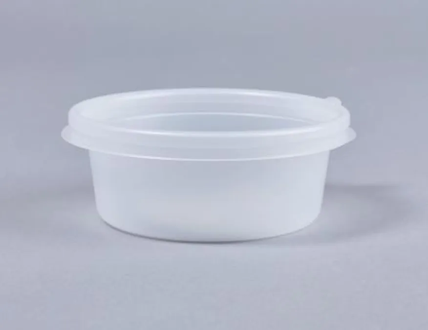 130파이 원형 죽용기 250ML 600개세트(몸통+뚜껑) 이미지