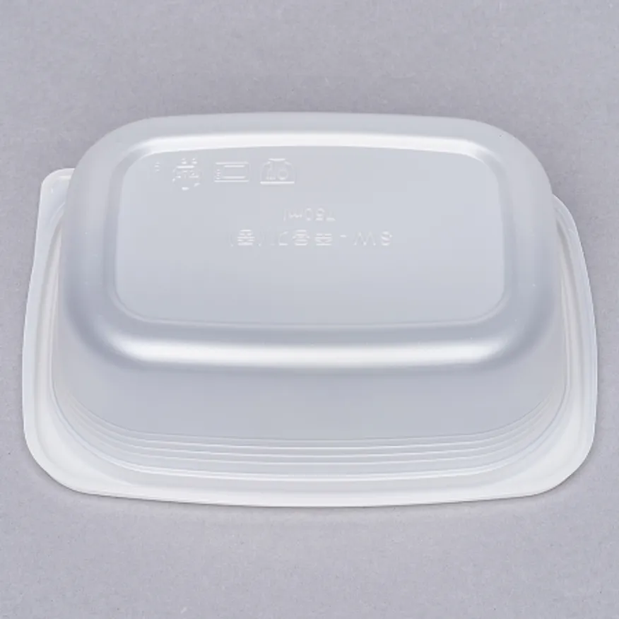 사각 밀폐 죽용기 중형 850ML 500개 세트(몸통+뚜껑) 이미지
