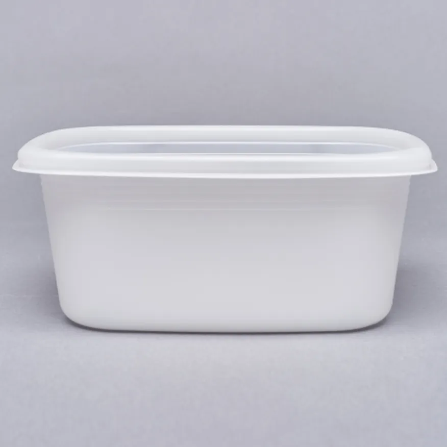 사각 밀폐 죽용기 특대형 1250ML 500개 세트(몸통+뚜껑) 이미지