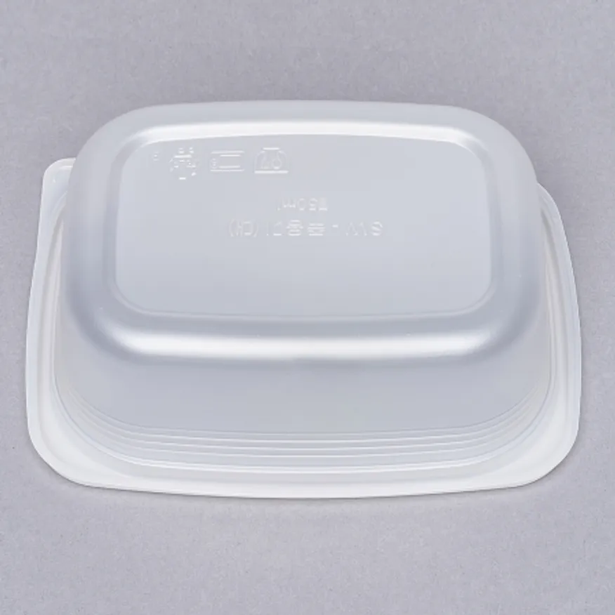 사각 밀폐 죽용기 대형 1000ML 500개 세트(몸통+뚜껑) 이미지