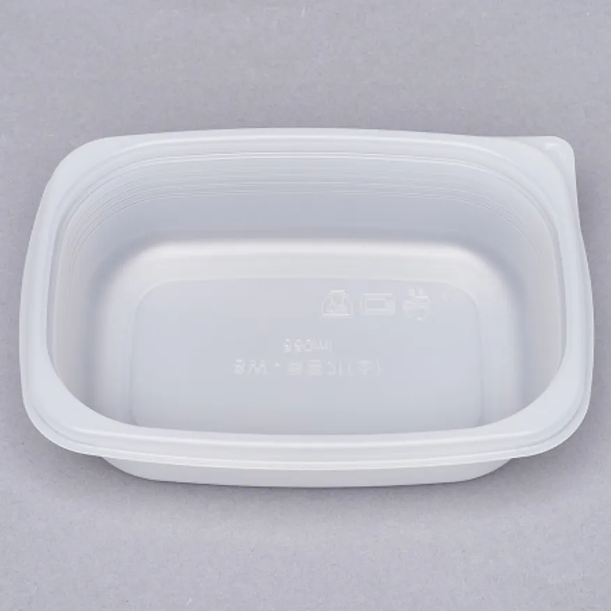 사각 밀폐 죽용기 소형 650ML 500개 세트(몸통+뚜껑) 이미지