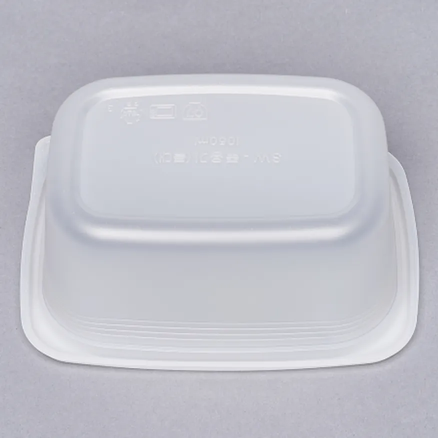 사각 밀폐 죽용기 특대형 1250ML 500개 세트(몸통+뚜껑) 이미지