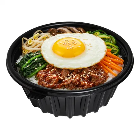 형제팩 195파이 냉면용기 대(블랙) 300개 세트
