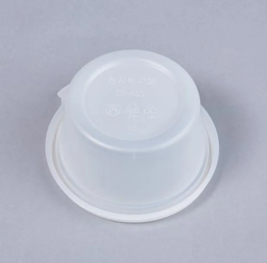 130파이 원형 죽용기 450ML 600개세트(몸통+뚜껑) 이미지