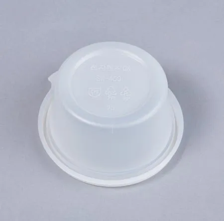 130파이 원형 죽용기 450ML 600개세트(몸통+뚜껑) 이미지