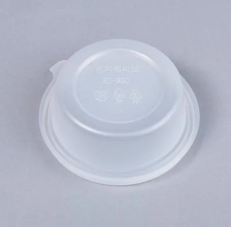 130파이 원형 죽용기 250ML 600개세트(몸통+뚜껑) 이미지