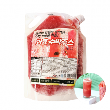 과육 수박 주스 1000ml (수박100%)