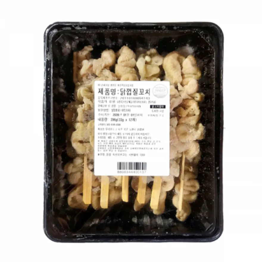 닭껍질꼬치 396g (33g x 12개) 캠핑요리 이자카야 술안주 이미지
