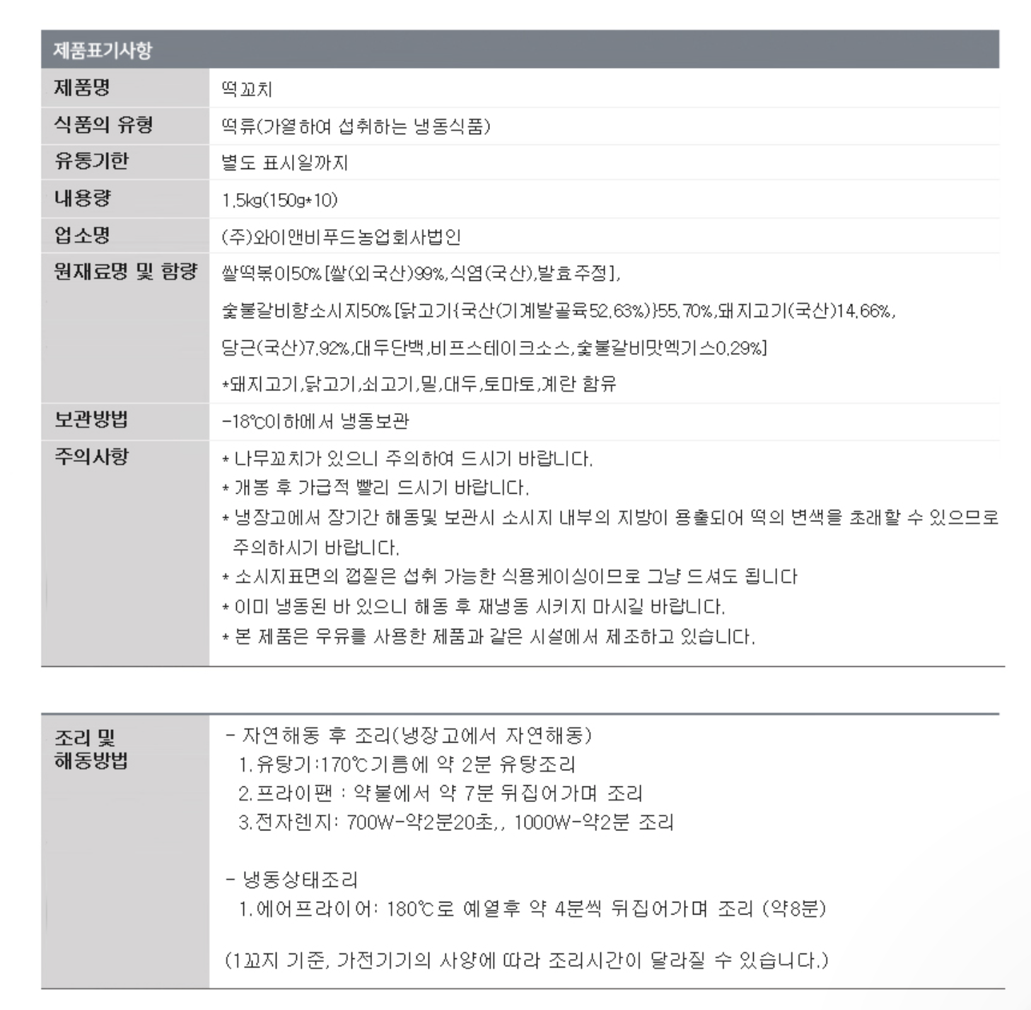 상품정보제공고시