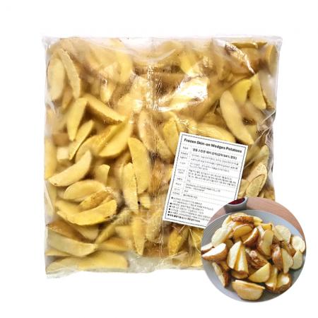 스노우밸리 스킨온 웨지감자튀김 2kg 반달감자