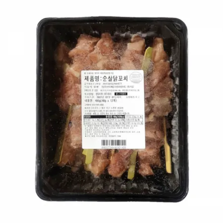 순살닭꼬치 480g (40g x 12개) 캠핑요리 이자카야 술안주
