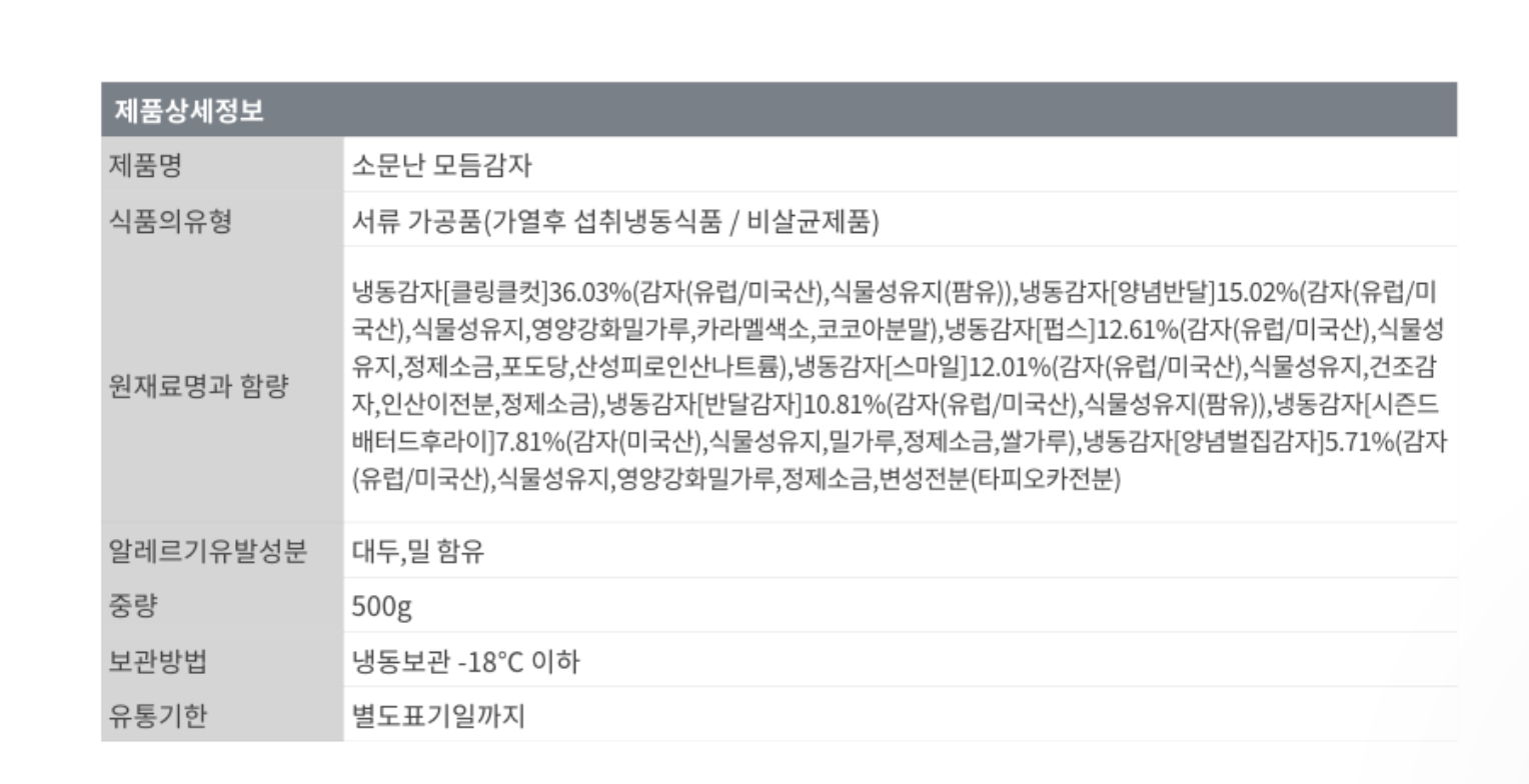 상품정보제공고시