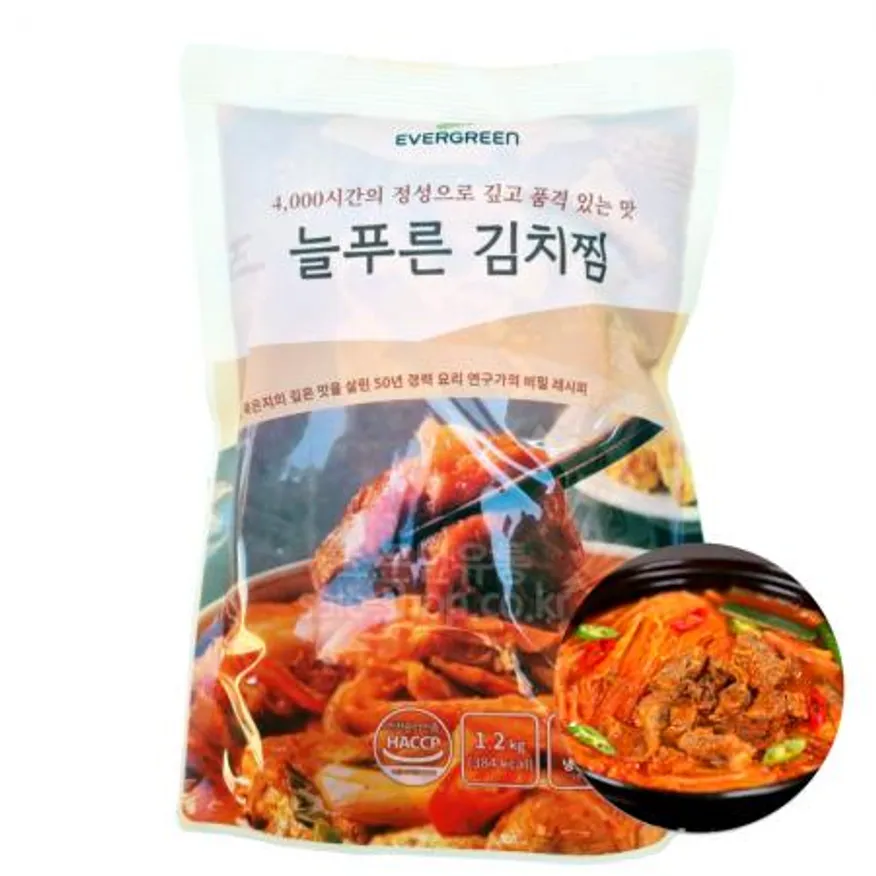 늘푸른 김치찜(찜용김치) 1.2kg(사골육수베이스)(냉동) 이미지