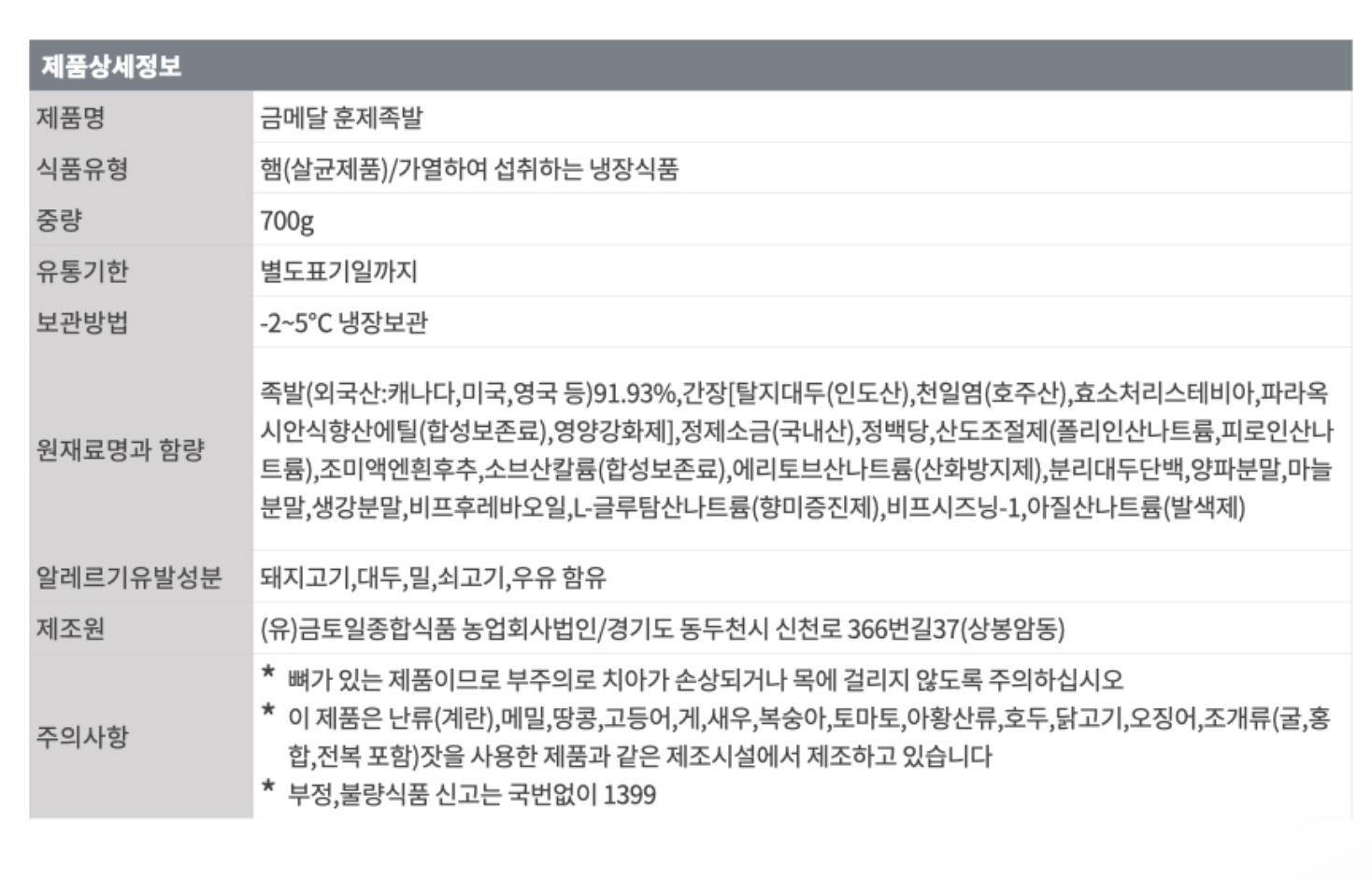 상품정보제공고시