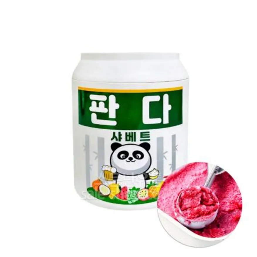 판다 샤베트 케이스컵 1개 아이스크림 빙수 이미지