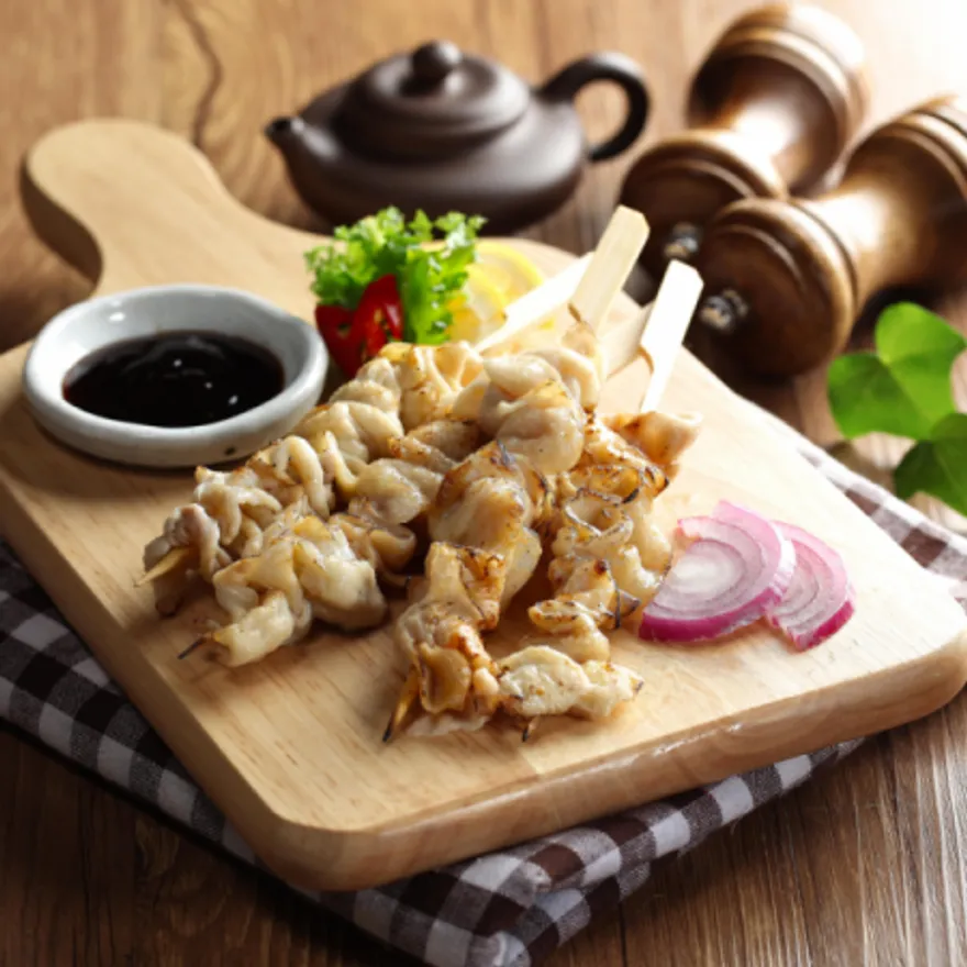 닭껍질꼬치 396g (33g x 12개) 캠핑요리 이자카야 술안주 이미지
