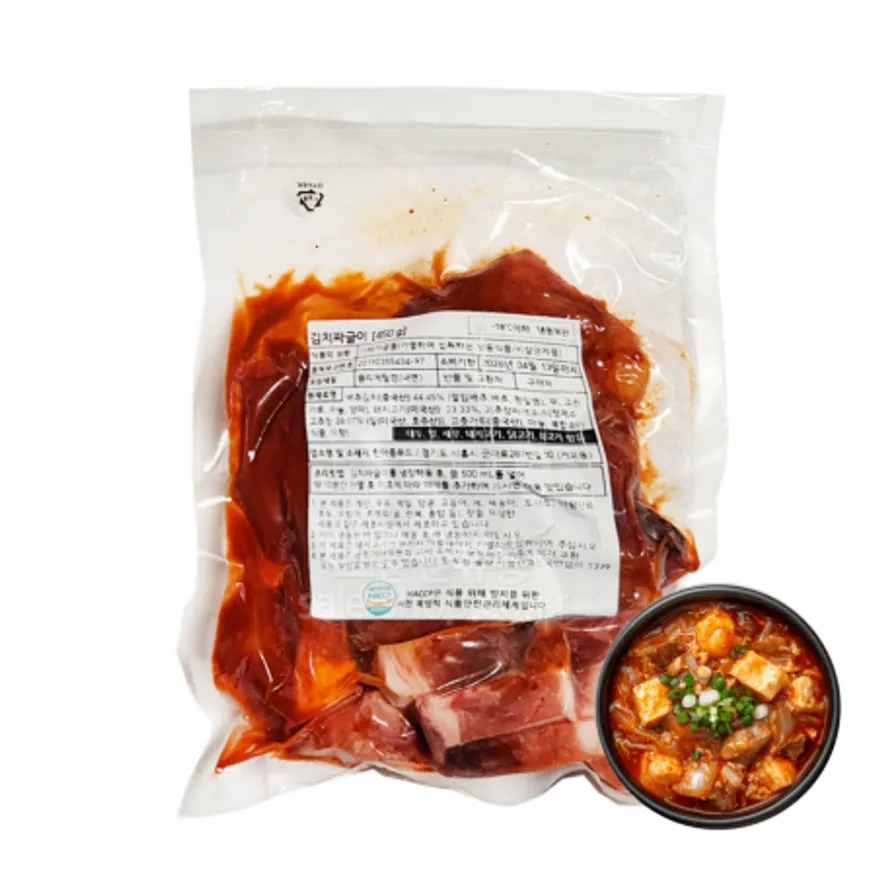 나린푸드 돼지고기많은김치짜글이 450g 이미지