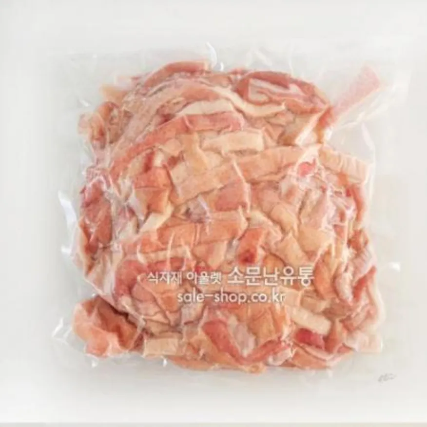 돼지껍데기(돈피) 1kg (국내산)(냉동) 이미지