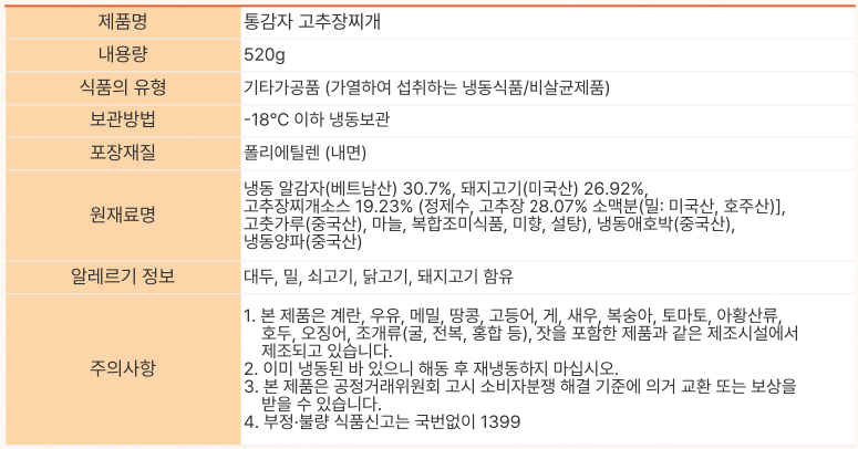 상품정보제공고시