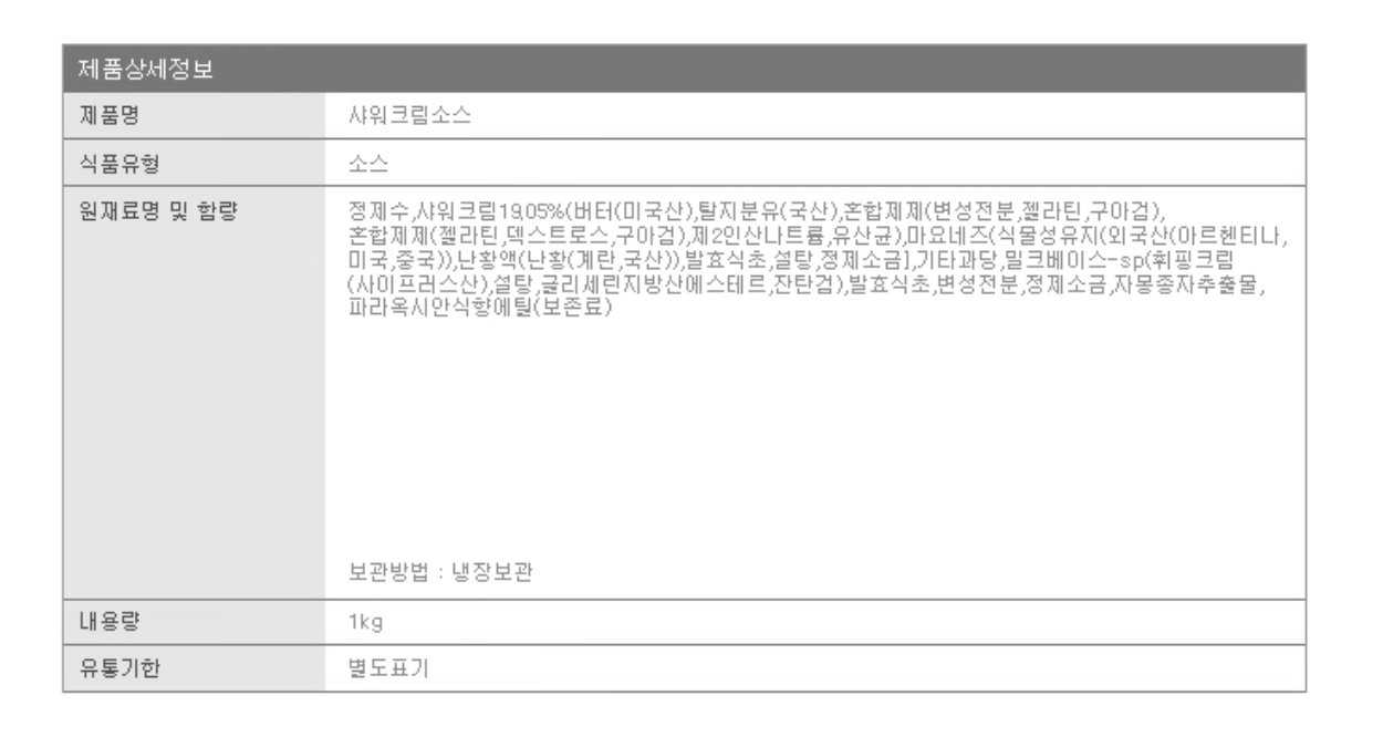 상품정보제공고시