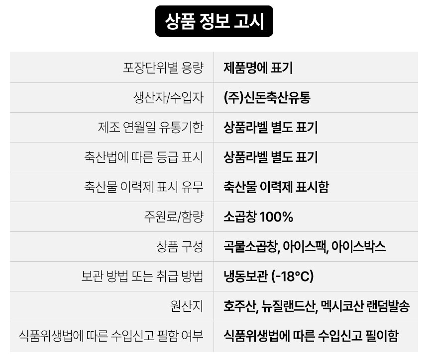 상품정보제공고시