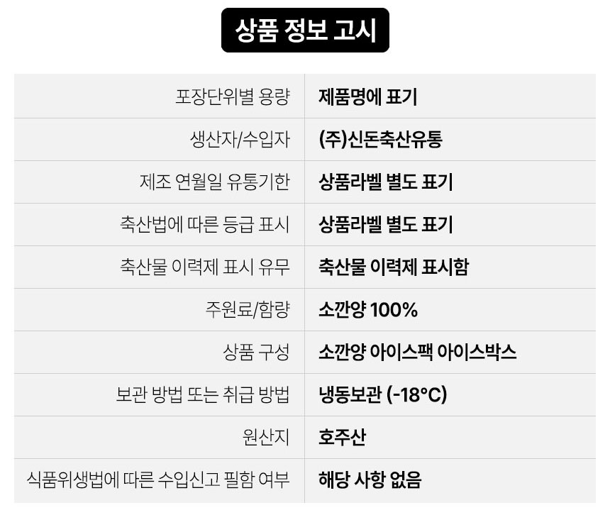 상품정보제공고시