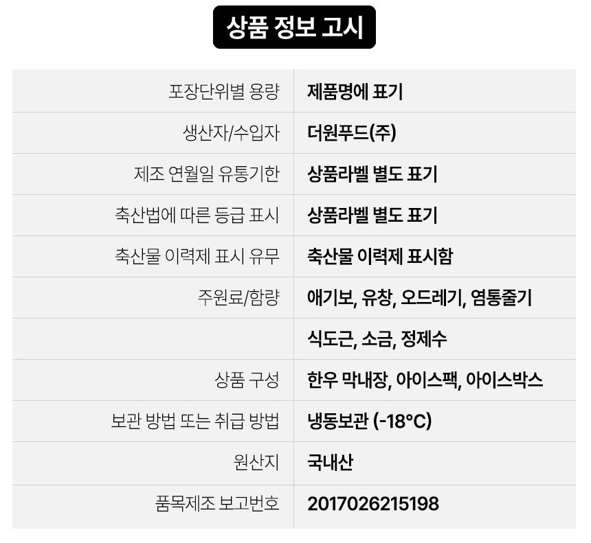 상품정보제공고시