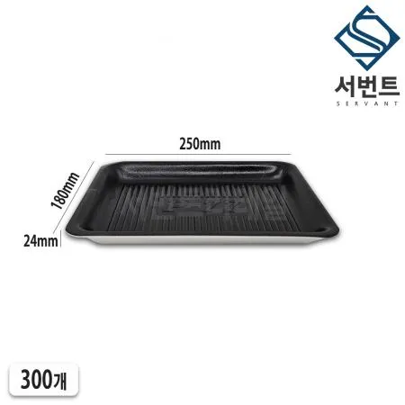 psp 트레이 발포 트레이 77호(66호) 검정 400개 일회용 스티로폼 정육점 생선 회접시 용기 이미지