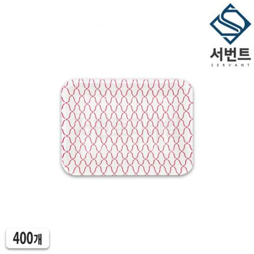 psp 트레이 발포 트레이 18호 적색 400개 일회용 스티로폼 정육점 회접시 생선 용기 이미지