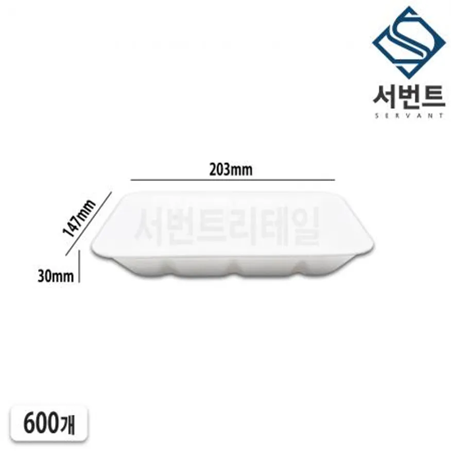 psp 트레이 발포 트레이 17호 600개 일회용 스티로폼 정육점 회접시 배달 포장 용기 이미지