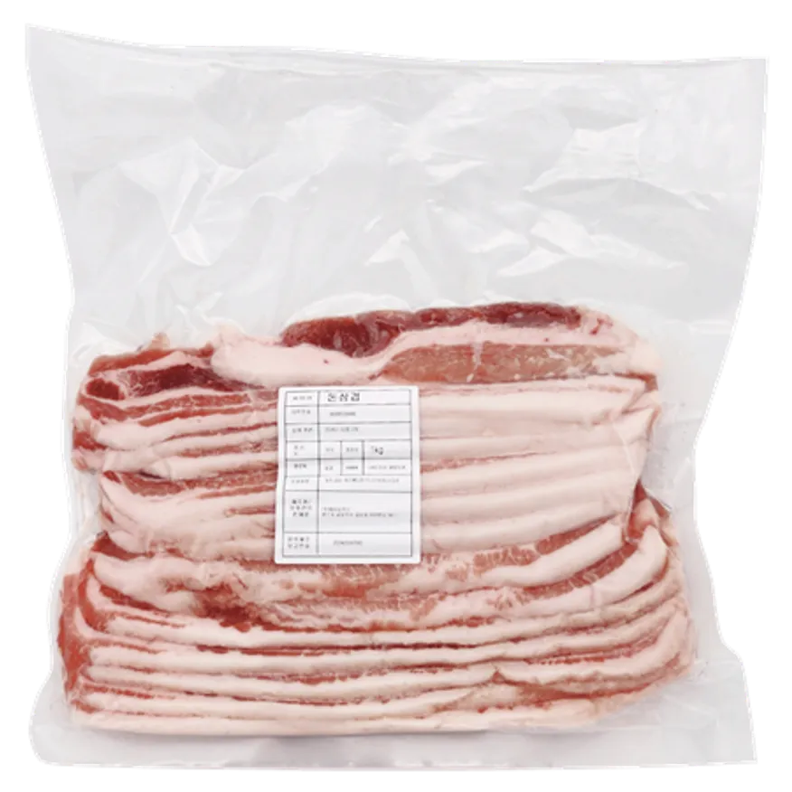 삼겹살1kg*15팩(구이용7mm냉동/미국산)15kg 이미지