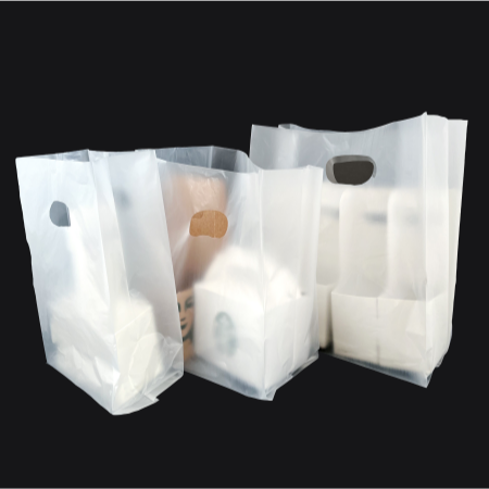 비닐봉투 배달봉투(중)-HD링형 반투명 100장