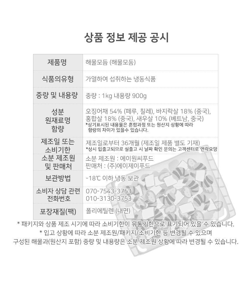 상품정보제공고시